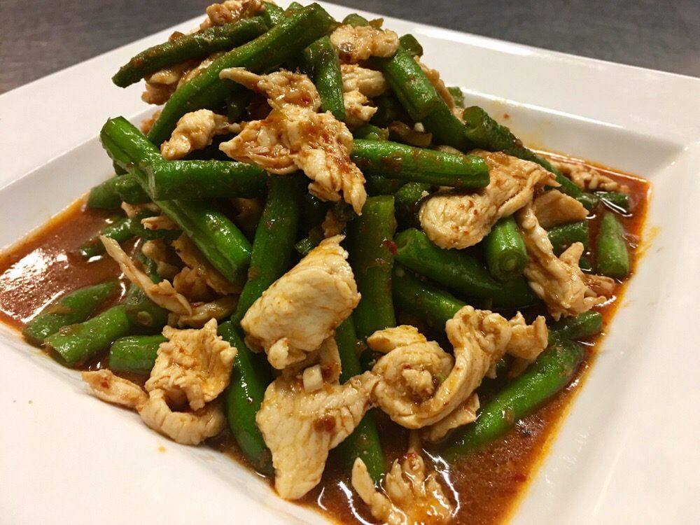 Spicy Green Beans (v, spicy)