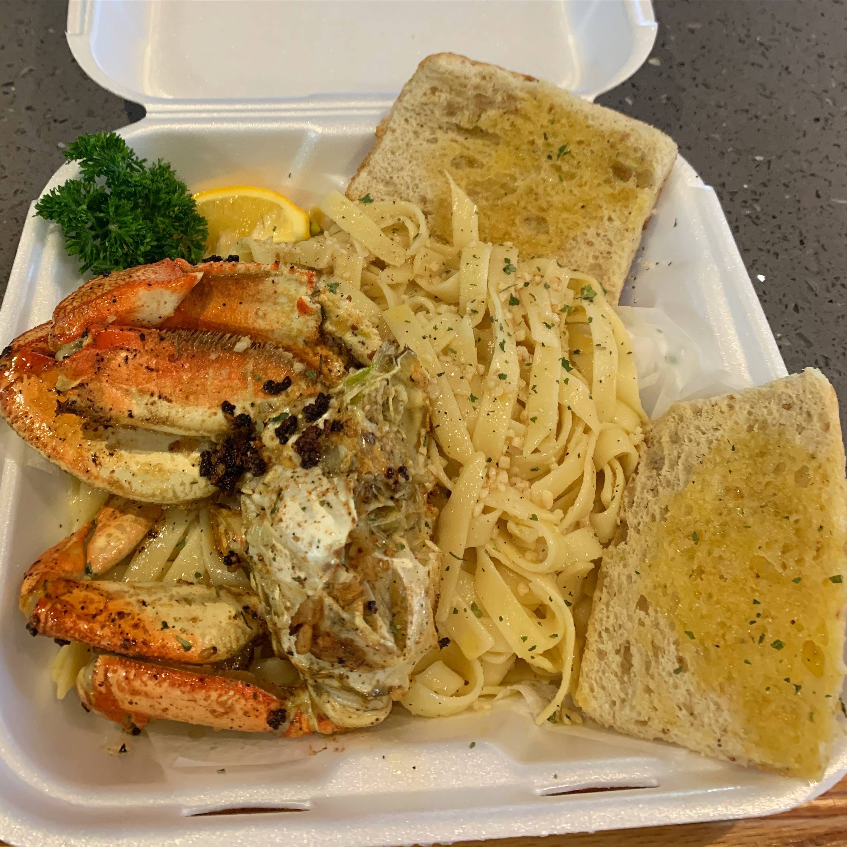 Garlic Crab & Noodles   