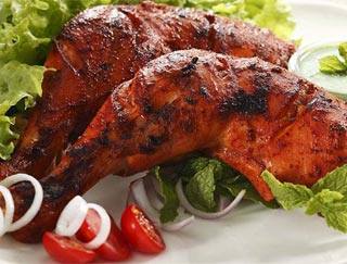 TANDOORI CHICKEN (HALFCHICKEN) THALI DINNER