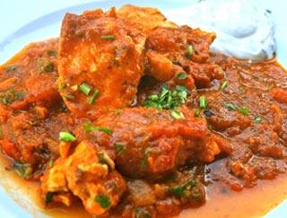 CHICKEN VINDALOO THALI DINNER