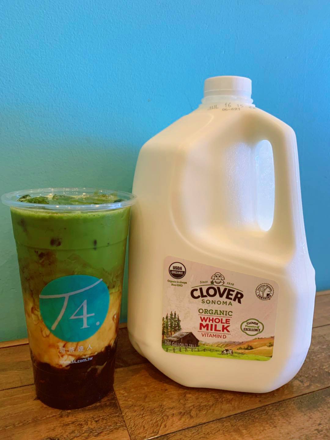 D3.Brown Sugar Pearl Matcha Latte  