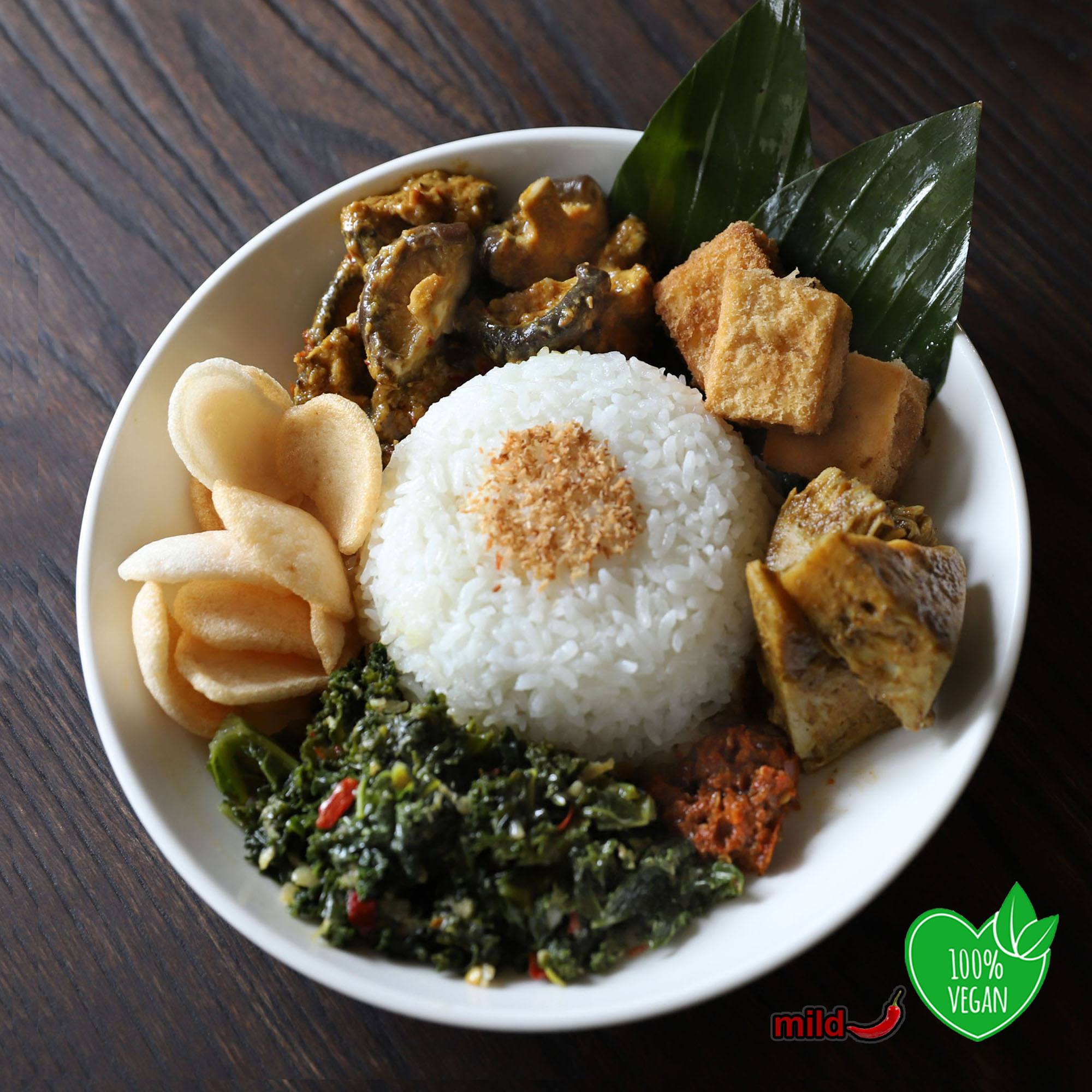 Mushroom Rendang Platter