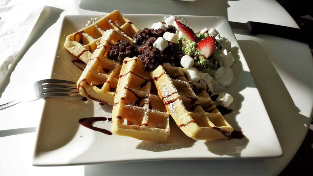 Red Bean Green Tea Ice Cream Waffle