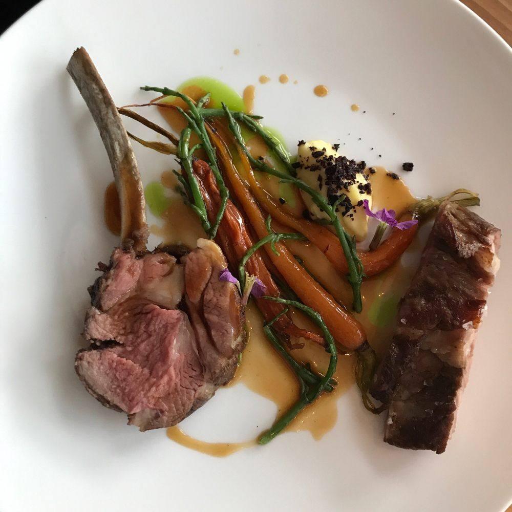Roasted Lamb Rack And Shoulder