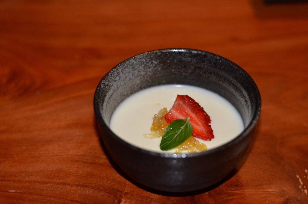 Yuzu panna cotta