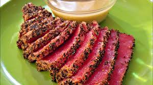 Pepper Seared Tuna Sashimi