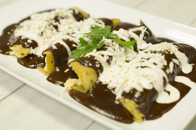 Enchiladas en Mole