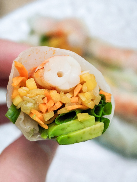 Shrimp Avocado Spring Roll