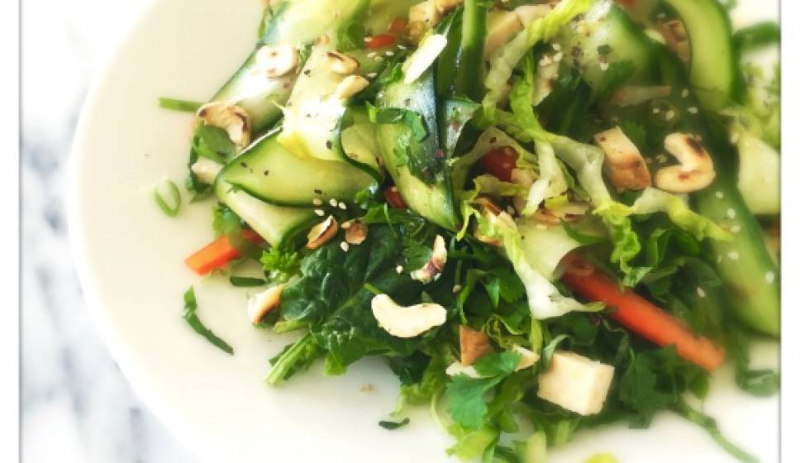 MIXED GREEN TEMPEH SALAD